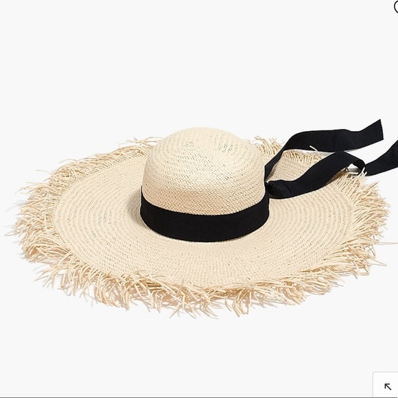 J Crew Straw Beach Hat